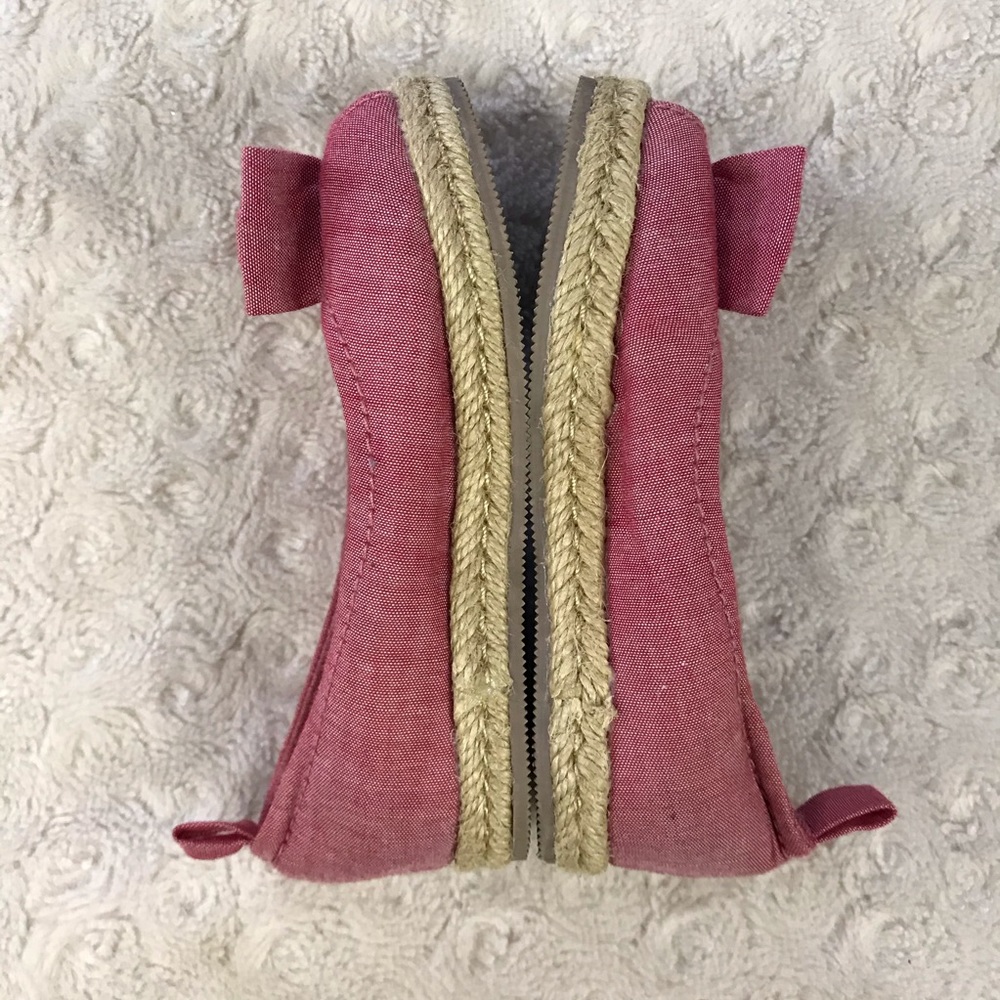 Gap Peep Toe Shoes Espadrille Style Size 6 - Picture 4 of 8